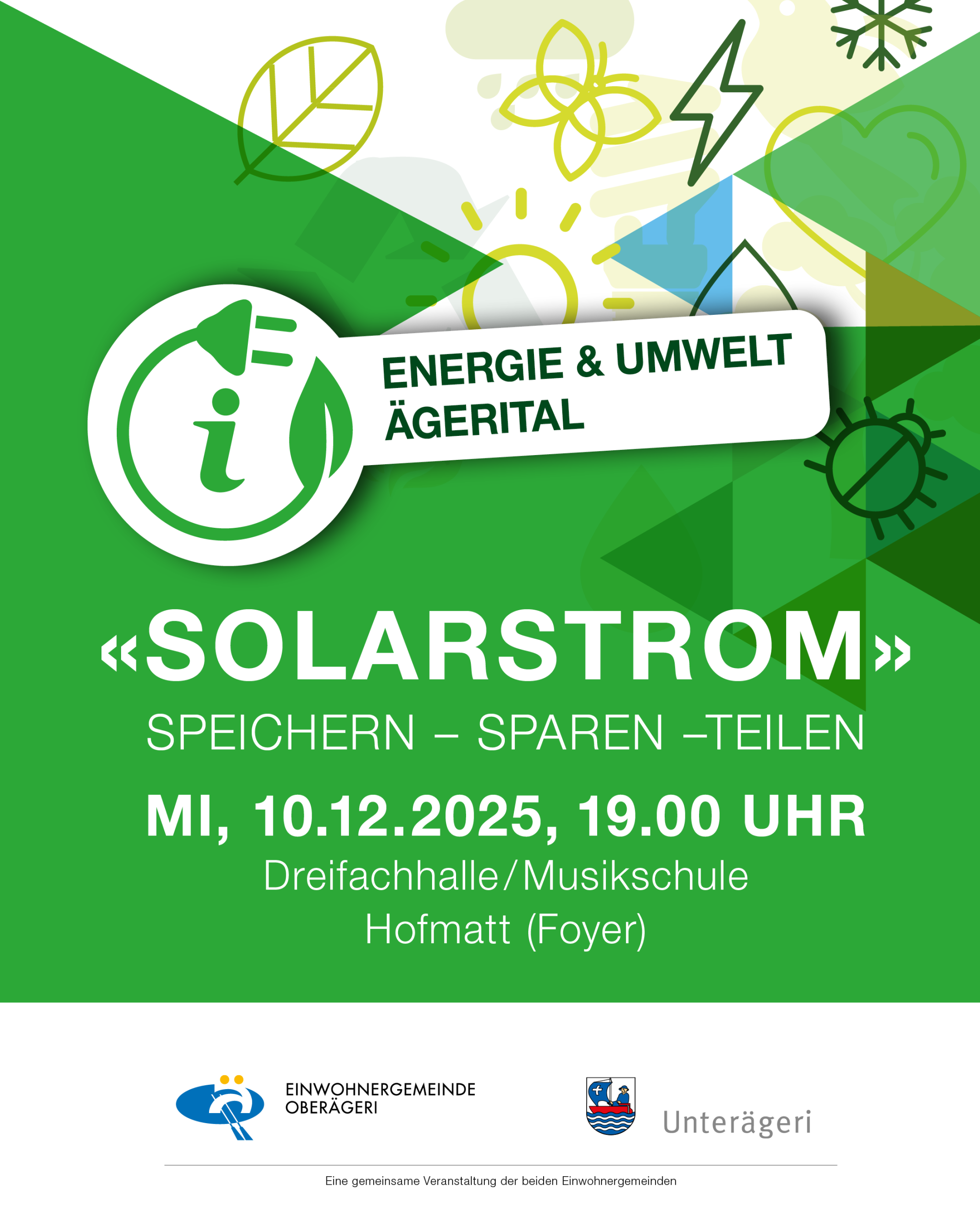 «Solarstrom» Speichern – Sparen – Teilen